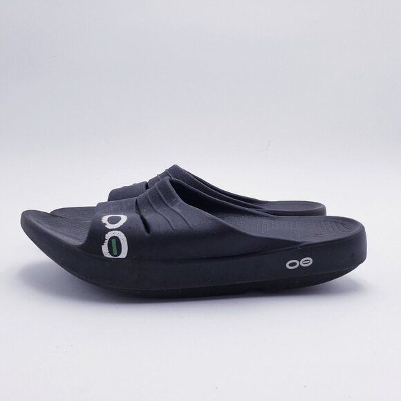 OOFOS OOahh Slide Sandals Comfort Recovery Lightweight Cushioned Size 8 Black - Picture 5 of 8